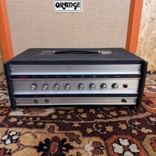 Vintage 1970s WEM British GX40 Bi-Tone Solid State Guitar Amplifier Head *RARE*