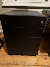 Bisley Mobile Pedestal Note 3 Drawers Black 420 x 565 x 565 mm