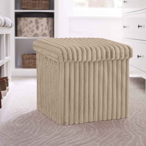 Foldable storage box - box, ottoman
