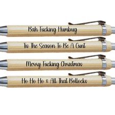 4 x Sweary Christmas Bamboo