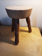 Vintage Milking Stool Wooden 3