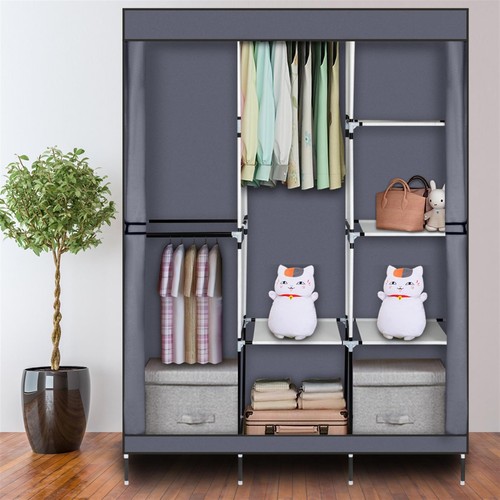 Portable canvas wardrobe - portable,