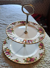 Royal Albert  Old Country Roses 2 tier cake stand