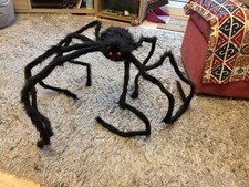 Giant Spider Halloween Costume Accessory body-11”x 6” and legs 24” long..