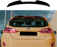 FOR FORD FIESTA MK8 2018+ GLOS BLACK ROOF SPOILER LIP