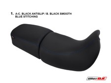 Triumph Tiger 955 2005 MotoK Seat Cover anti slip waterproof blue Stitching