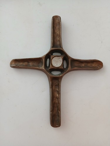 Mid century bronze - mid, crucifix
