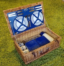 Vintage retro 60s 70s blue
