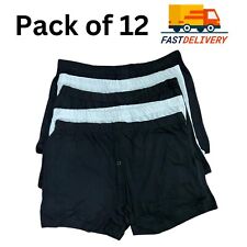 men's plain boxer shorts 3 6 12 pack underwear trunks underpants multipack brief