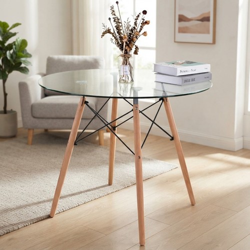 Modern chic clear round - modern, &
