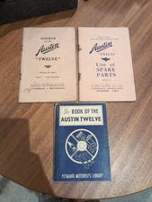 Austin 12 Hand Book And Spare