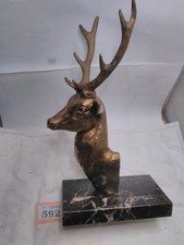 Brass Stags Head Ornament On