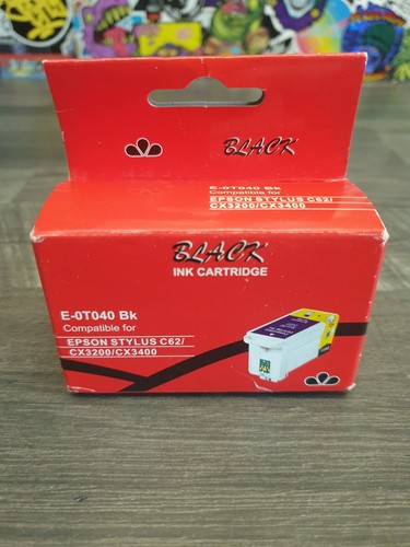 Black ink cartridge 0t040 - cartridge, e-0t040