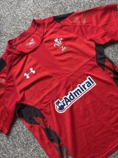 Wales WRU 2013 Under Armour Home Shirt Size Men’s Large