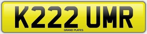Kumar number plate k222 - kumar, umr