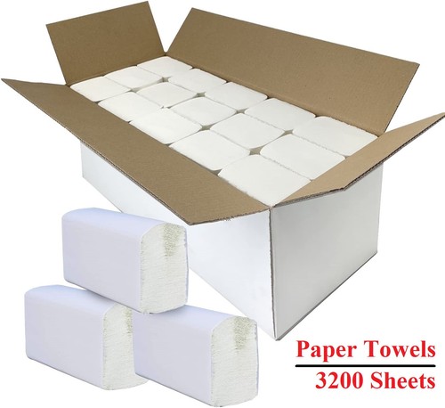 Fold paper hand towel white - z,