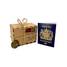 DIY Surprise Mini Suitcase Box and Scratch & Reveal Mini Gold Foil Passport