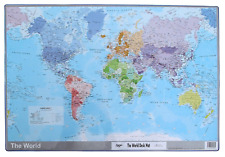 World Map Atlas Desk Mat 590 x