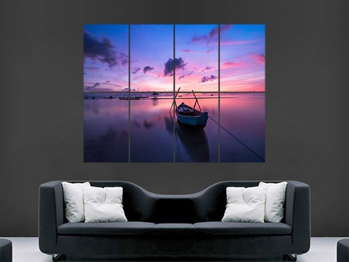 Rowing boat sea - boat, print