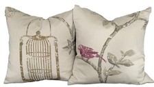 Pair Cushion Covers Bird Cage