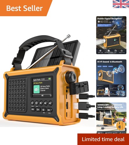 12000mah solar wind - solar, radio