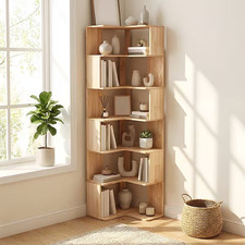 5-Tier Bookcase Corner Book