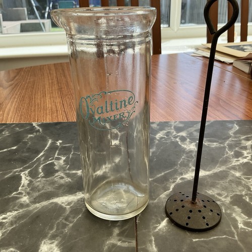 Vintage ovaltine glass - ovaltine, mixer