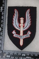 BRITISH SPECIAL AIR SERVICE S.A.S. SAS ASSOCIATION BLAZER BADGE COTTON BLUE #2