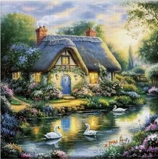 SWAN COTTAGE STAMPED CROSS