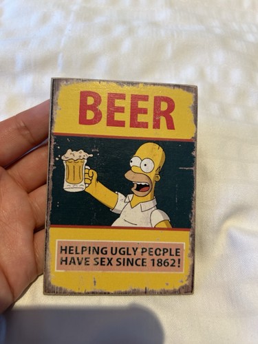 The simpsons beer magnet - beer,