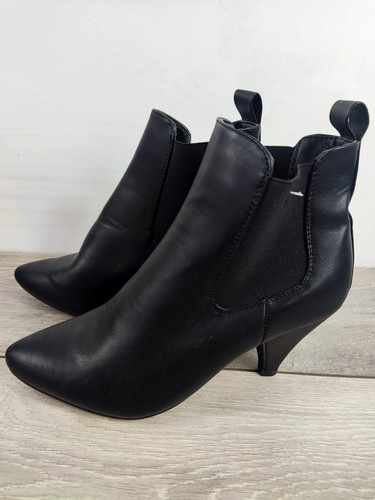 Peacocks black faux leather - black,