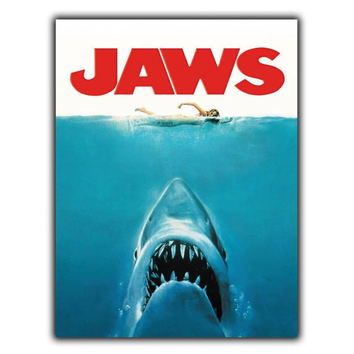 Jaws metal sign wall plaque - jaws,