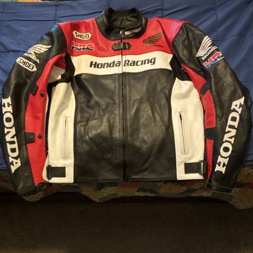 Honda leather racing jacket - leather,