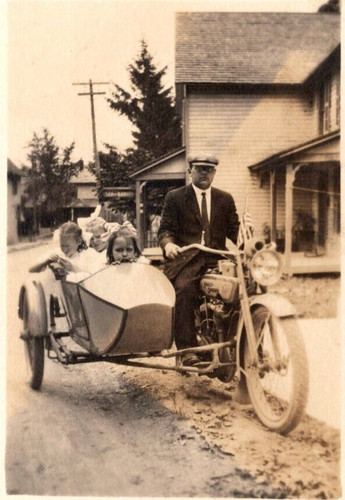 Rppc 1910s harley - rppc, davidson