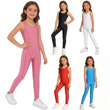 Girls Bodysuit Sports Jumpsuit