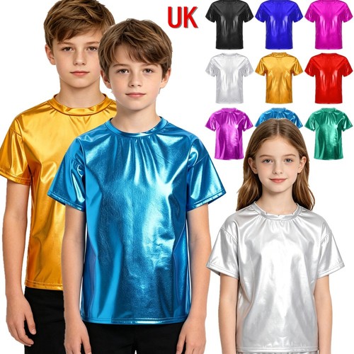 Kids boys girls shiny metallic - kids,