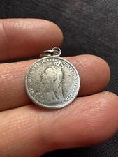 Antique Sterling Silver Love Token “mother” Pendant