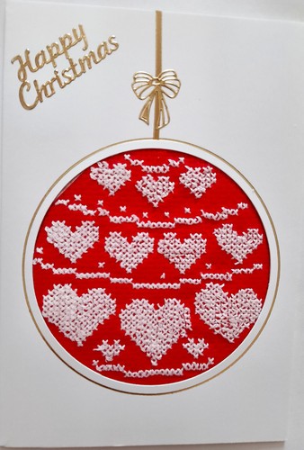 Christmas card completed cross - completed,