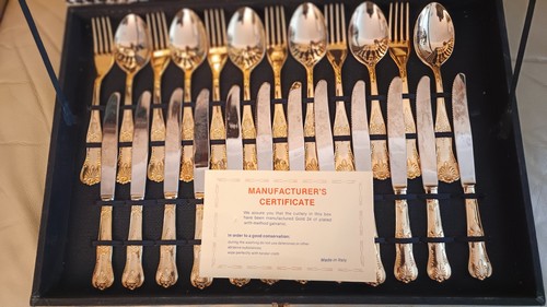 24ct gold plated 51pc - gold,