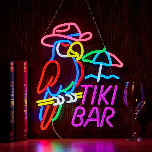 Tiki bar parrot - bar, led