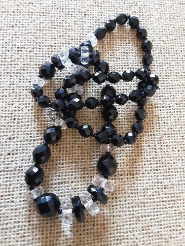 Vintage art deco faceted - deco, jet