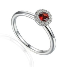 Ladies 18ct white gold diamond - white,