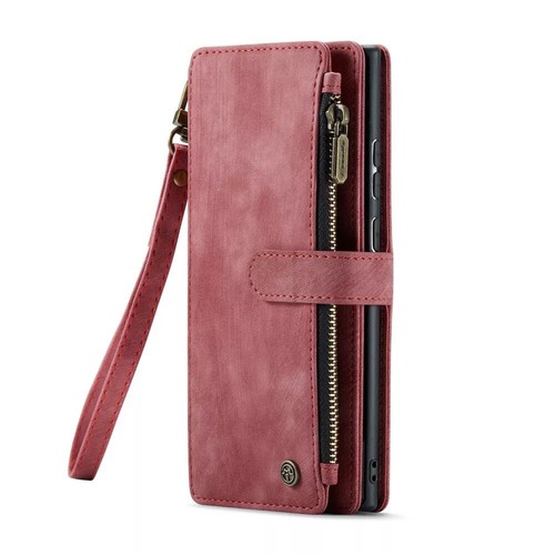 Leather zipper purse wallet - leather,