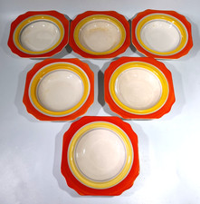 6 Art Deco Crown Devon Cereal