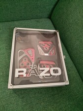 RÄZO RP 104REH Sport Pedals GT Spec Pedal Set by Car Mate - Red/Blk/Silver New