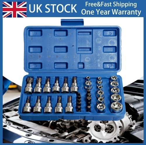 34pcs torx star socket - torx,