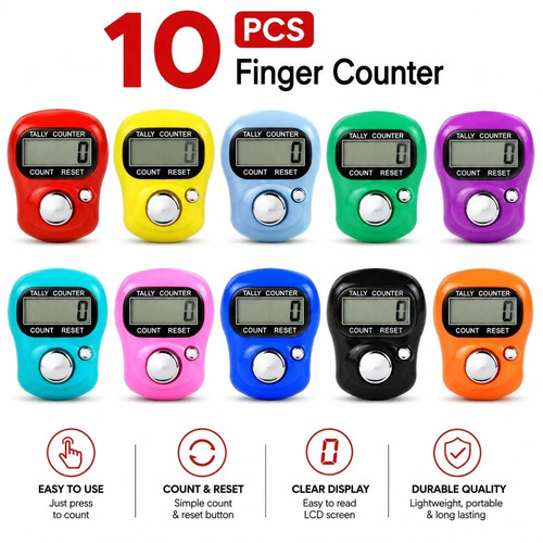 10x ring tally counter finger - counter,