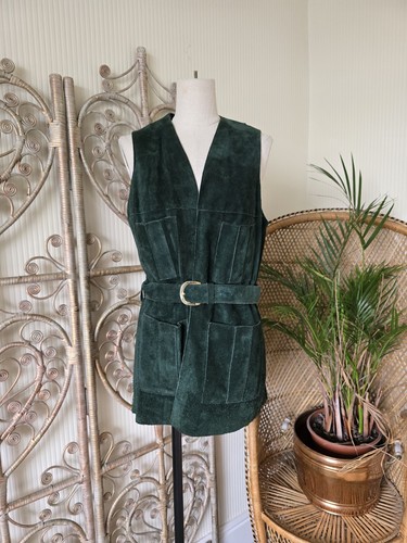 Vintage green suede 60s - , 70s