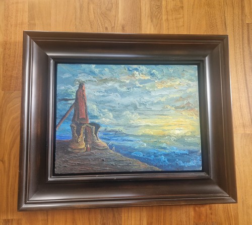 South african oil canvas - african,