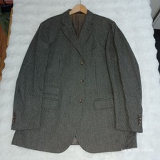Ralph Lauren Fine Wool chalkstripe Grey Flannel Suit Jacket. Beautiful.